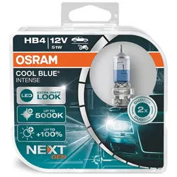 OSRAM Glühbirne Cool Blue Intense HB4 12V/51W - x2, weiss