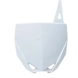 Race Tech Weißes vorderes Nummernschild Yamaha YZ85, weiss