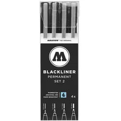 MOLOTOW 4er-Etui Blackliner »Set 2« schwarz