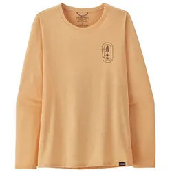 Patagonia W's Long-Sleeved Capilene® Cool Daily Graphic Lands Damen Langarmshirt sandy melon x-dye L