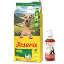 JOSERA Balance 12,5kg + LAB V Lachsöl für Hunde und Katzen 500ml