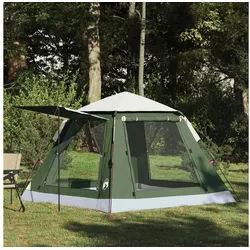 vidaXL Tipi-Zelt, Sofort Zelt mit Speicher Grün 205 x 205 x 143 cm Stahl grün