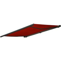 Mendler Ersatz-Bezug für Markise T122, Vollkassette Ersatzbezug Sonnenschutz 4x3m ~ Acryl bordeaux-rot