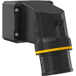 Walther Electric FW714504PH CEE NEO Wandgerätestecker schräg, 16A, 5P, 4h, IP54 als Phasenwender mit drehbarem Boden