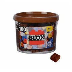 SIMBA Blox 100 Braune 4er Steine in Dose Spielbausteine bunt