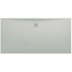 LAUFEN Pro Duschwanne H2119510770001 Marbond Ablauf lange Seite hellgrau