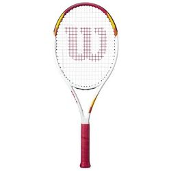 Wilson Tennisschläger Tennisschläger SIX ONE TNS RKT besaitet - 16 x 20, (1-tlg) rot|weiß L1