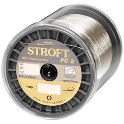 Stroft Angelschnur Schnur STROFT FC2 Fluorocarbon 1000m, 1000 m Länge, 0.27 mm Fadendurchmesser, (1-St), 6.0kg Tragkraft weiß