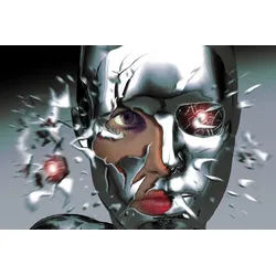 Fototapete PAPERMOON "Roboter Frau", bunt, B:3m L:2,23m, Vlies, Tapeten