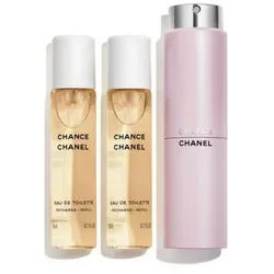 CHANEL Eau de Toilette CHANEL CHANCE EAU DE TOILETTE TWIST AND SPRAY, nachfüllbar, Zerstäuberflakon für die Handtasche