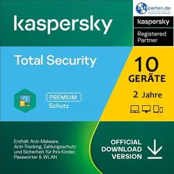 Kaspersky Total Security Upgrade - 10 Geräte - 2 Jahre, Download