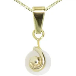 OSTSEE-SCHMUCK Kette mit Anhänger Ostsee-Schmuck Kette mit Anhänger Itte Kette mit Anhänger Itte (2-tlg) goldfarben 45 cm