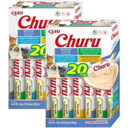INABA Churu für Katzen - Mix mit Thunfisch 2x(20x14g)