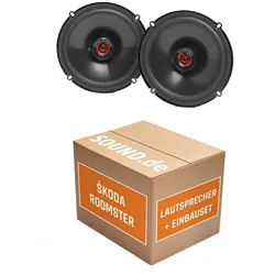 JUST SOUND best choice for caraudio Lautsprecher Einbaupaket vorne JBL Club 620F für Skoda Roomster Typ 5J Auto-Lautsprecher (55 W) schwarz