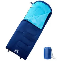 vidaXL Schlafsack NA Schlafsack für Erwachsene Camping 3-4 Jahreszeiten blau