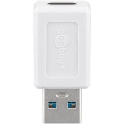 Goobay USB 3.0 SuperSpeed Adapter auf USB-CTM, weiß - USB-CTM-Buchse > USB 3.0-Stecker (Typ A)