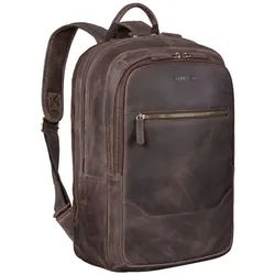STILORD Notebook-Rucksack "Maxor" XL Business Rucksack Herren Leder braun
