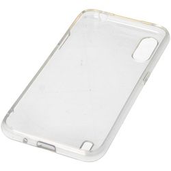 Hülle passend für Samsung Galaxy A01 - transparente Schutzhülle, Anti-Gelb Luftkissen Fallschutz Silikon Handyhülle robustes TPU Case