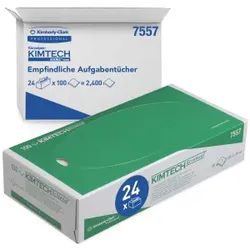 KIMTECH SCIENCE* Labortücher, 2-lagig, weiß, Wischtücher im Format 20,5 x 20 cm für die präzise Reinigung im Labor, 1 Box = 200 Tücher
