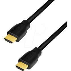 LOGILINK CH0100 - HDMI A Stk. > HDMI A Stk., 4K@60 Hz, schwarz, 1,0 m