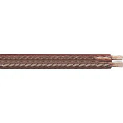 TME KLC4-50 TL - Lautsprecherkabel CCA Leiter, 2x4,0mm2, transp., 50m-Ring