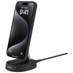 BoostCharge Pro wireless charging stand - magnetic - + AC power adapter - 15 Watt