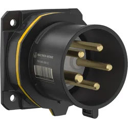 Walther Electric FW610504PH CEE NEO Anbaugerätestecker gerade, 16A, 5P, 4h, IP54 als Phasenwender mit 75x75mm Flansch