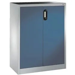 CP Stahlschrank mit Flügeltüren 93 x 120 cm blau, 93x120x50 cm