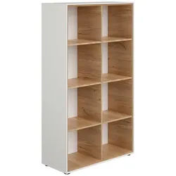 Paidi Babyregal , Weiß, Eichefarben , Holzwerkstoff , 6 Fächer , 97.2x165.0x38.8 cm , Blauer Engel, Goldenes M , Baby & Kindermöbel, Babyzimmer, Babyzimmer-serien