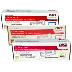 Okidata C3200 Toner CMY High Yield Pack of 3