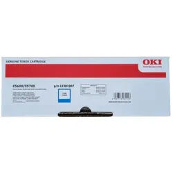 OKI 43381907 CYAN TONER - 2000 SEITEN FÜR C5600DN