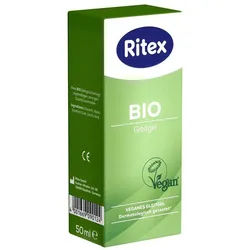 Ritex Gleitgel BIO, Tube mit 50ml veganes Gleitgel, aus natürlichen Rohstoffen und ohne Zusatzstoffe
