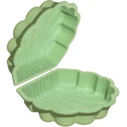 TikTakToo Sandkasten Wasser- und Sandmuschel oder Babypool oder Bällebad, (oder als Pool incl. Abdeckung oder mit Sandspielzeug, 2-tlg., als Sandlkasten incl. Abdeckung), 2 oder 6-teilig oder 7-teilig grün