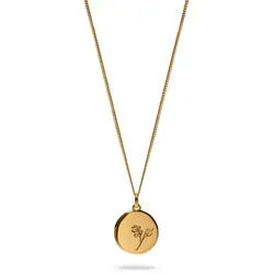 Stilnest Kette mit Anhänger Eden Lilly 925 Sterling Silber goldfarben 60