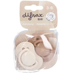 Difrax Sauger Dynamic Harmony Beige/Kupfer 3-6Monate