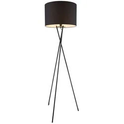 GLOBO LIGHTING Stehlampe, Leuchtmittel nicht inklusive, Stand Lampe Arbeits Zimmer Lese Stativ Strahler Steh Leuchte schwarz