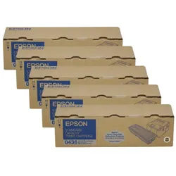 Epson 0436 Toner Cartridge Black Pack Of 5