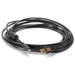 Tether Tools TetherPro USB-Datenkabel für USB 2.0 Typ A an USB 2.0 Mini-B (5-Pin) - 4,6 Meter Länge schwarz