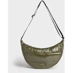Wouf Quilted Collection Crossbody Bag -Glossy Cypress