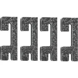Biedrax Regal-Schnellverbinder aus Metall – 4er Set (HSP4)