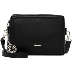 Umhängetasche TAMARIS "Umhängetasche TAS Kim", Mädchen, Gr. B/H/T: 21cm x 16cm x 8,5cm 0, schwarz (schwarz 100), Polyurethan, Taschen Umhängetasche
