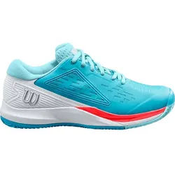 WILSON Damen Tennisoutdoorschuhe RUSH PRO ACE CLAY, Scuba Blue/White/Fiery Coral Tn 000, 37 1⁄3