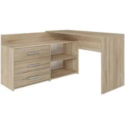 Raumhirsch Furniture Schreibtisch Eiche Sonoma 120/76/50 , Sonoma Eiche , Holzwerkstoff , Rechteckig , 120x76x50 cm , Büromöbel, Schreibtische, Schreibtische