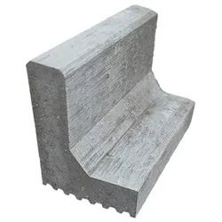 Diephaus Bordstein, Beton, HxBxL: 24 x 40 x 18 cm - grau