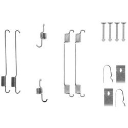 BOSCH Zubehörsatz Bremsbacken mit Feder Hinten Rechts Links für Alto K10 SUZUKI VI