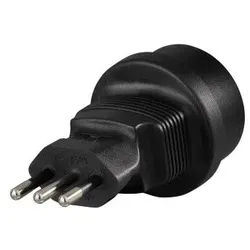 Hama Reiseadapter Reisestecker Italien, für Schutzkontakt-, Euro- und Konturenstecker