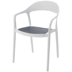 Armlehnstuhl Lado weiß, 81x52.5x56.5 cm