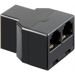 Goobay ISDN T-Adapter - RJ11/RJ14-Buchse (6P4C) > 2x RJ11/RJ14-Buchse (6P4C)