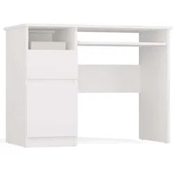 Raumhirsch Furniture Schreibtisch Weiß 98/75/51 , Holzwerkstoff , Rechteckig , 98x75x51 cm , Büromöbel, Schreibtische, Schreibtische