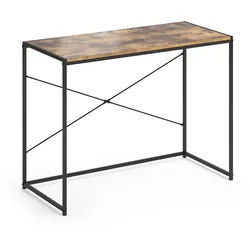 Vicco Schreibtisch Fyrk Antikholz 100 x 45 cm , Holzwerkstoff , Rechteckig,Rechteckig , 100x75x45 cm , Büromöbel, Schreibtische, Computertische